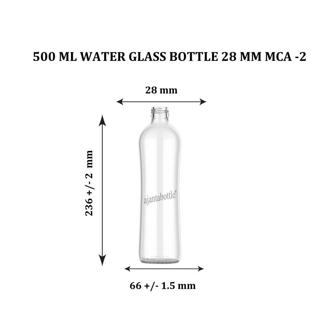 500 Ml Water Glass Bottle 28 Mm Mca 2 Ajanta Bottle Pvt Ltd 6159