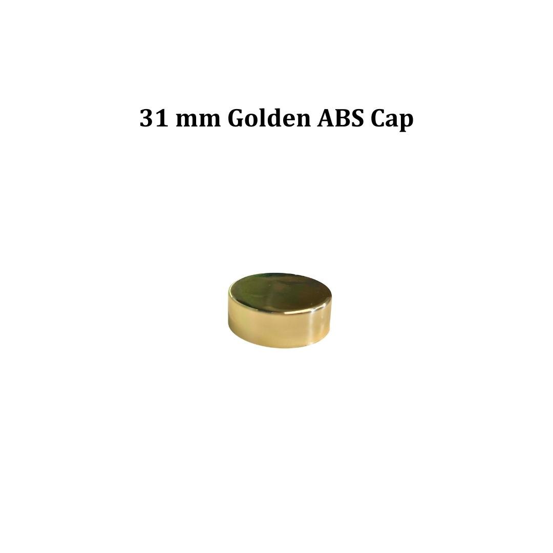 31 mm Golden ABS Cap - Ajanta Bottle Pvt Ltd 