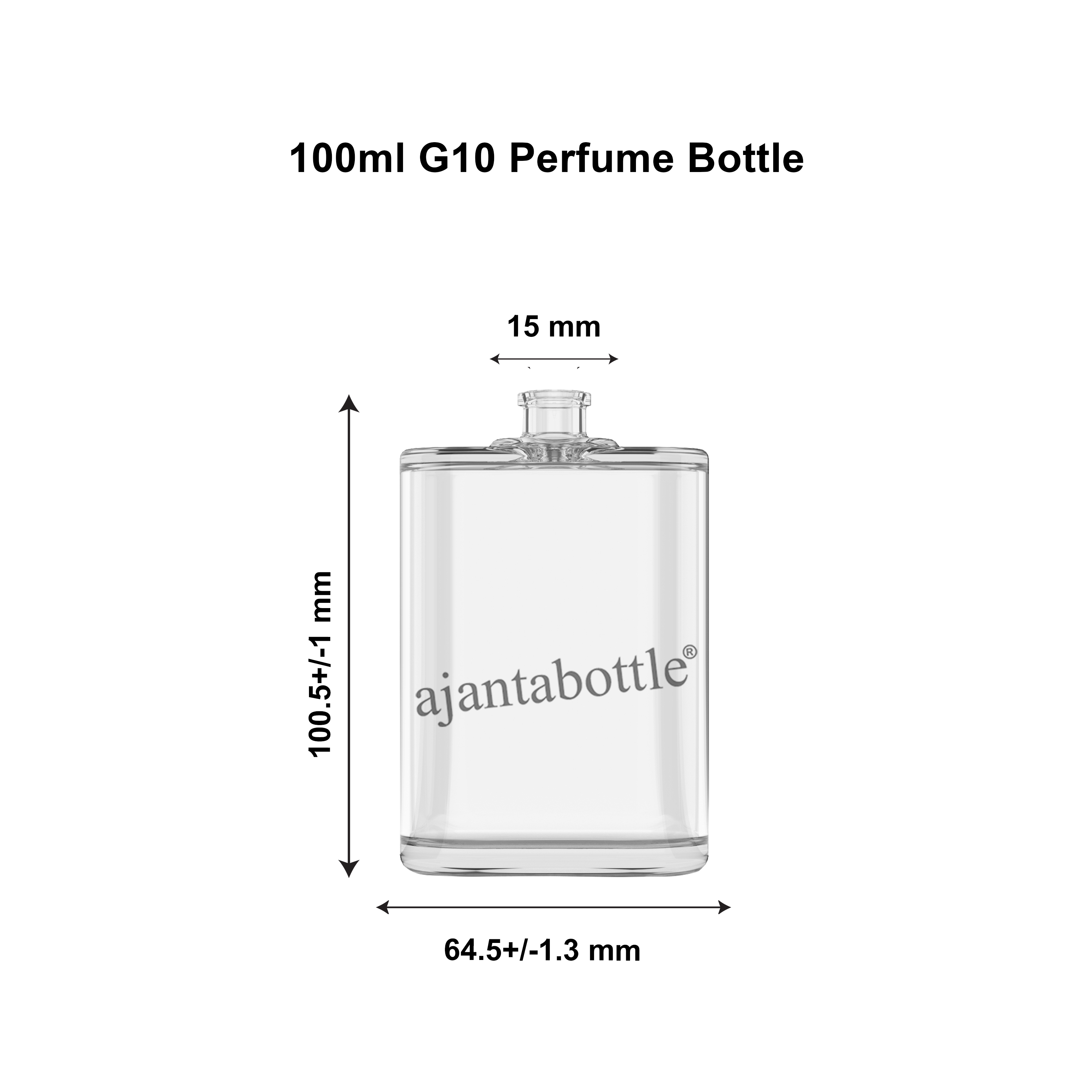 100 ML COLA PERFUME GLASS BOTTLE - Ajanta Bottle Pvt Ltd 