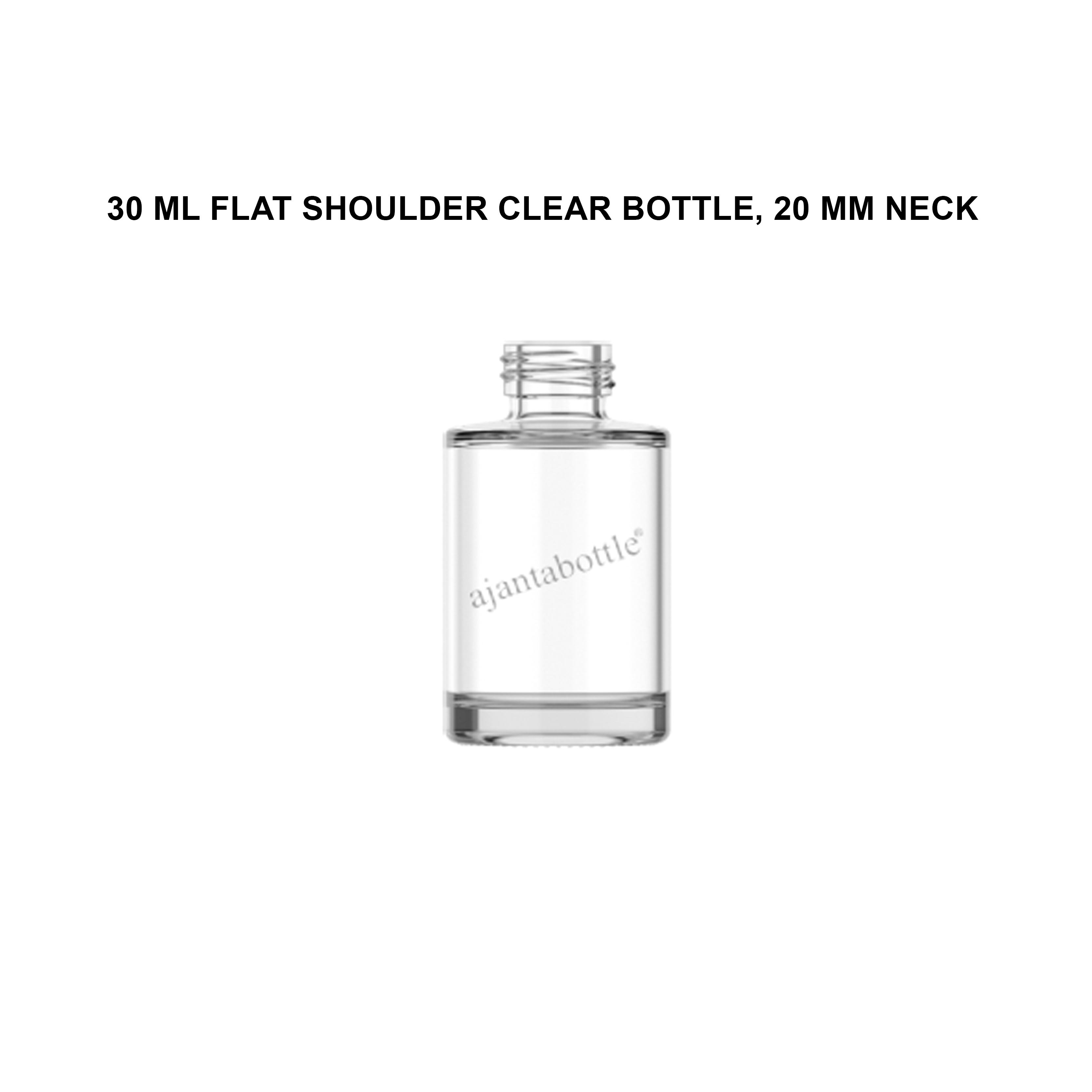 Clear Glass Bottles- 30 ml