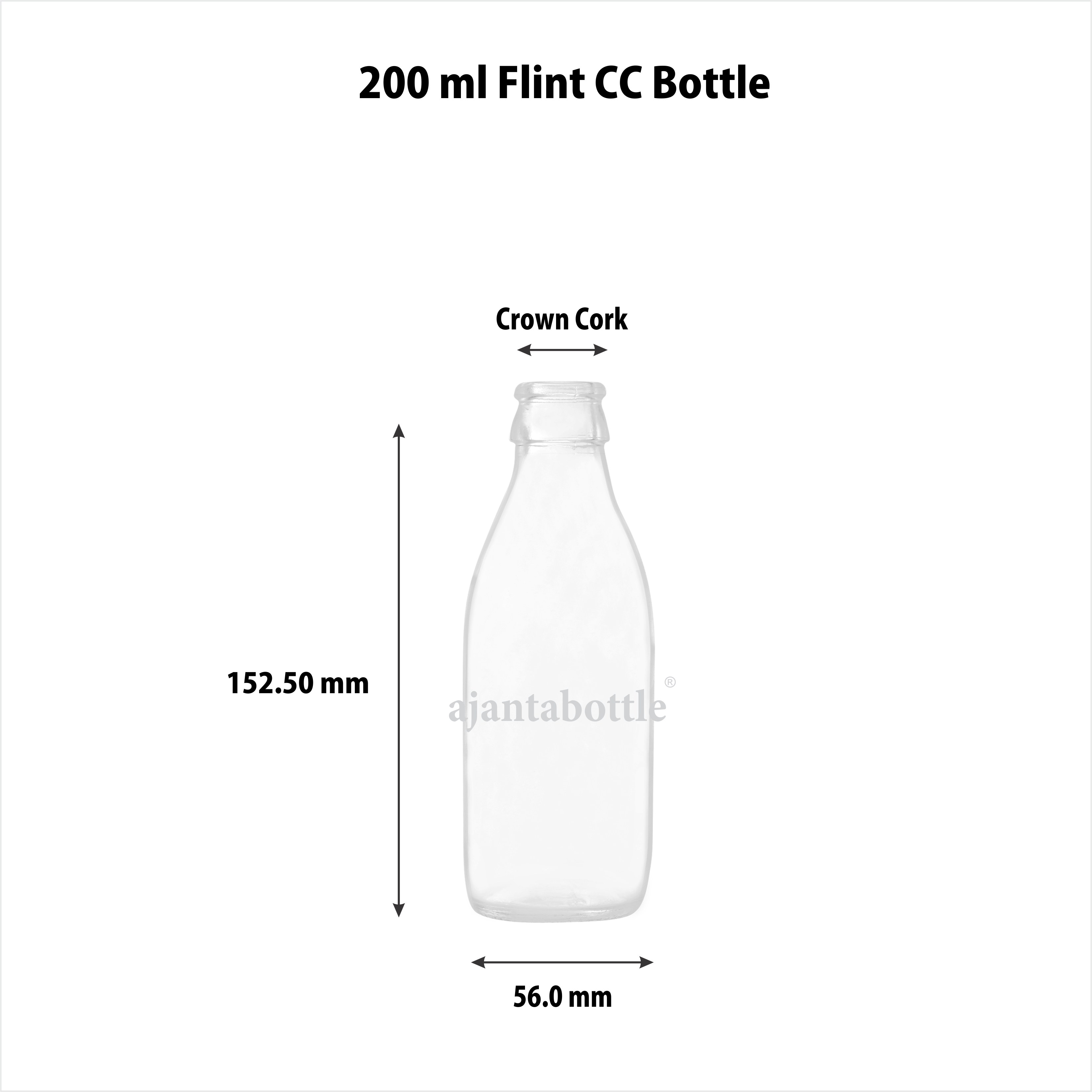 Download 200 ml Juice/Flavoured milk Glass Bottle CC Neck ...