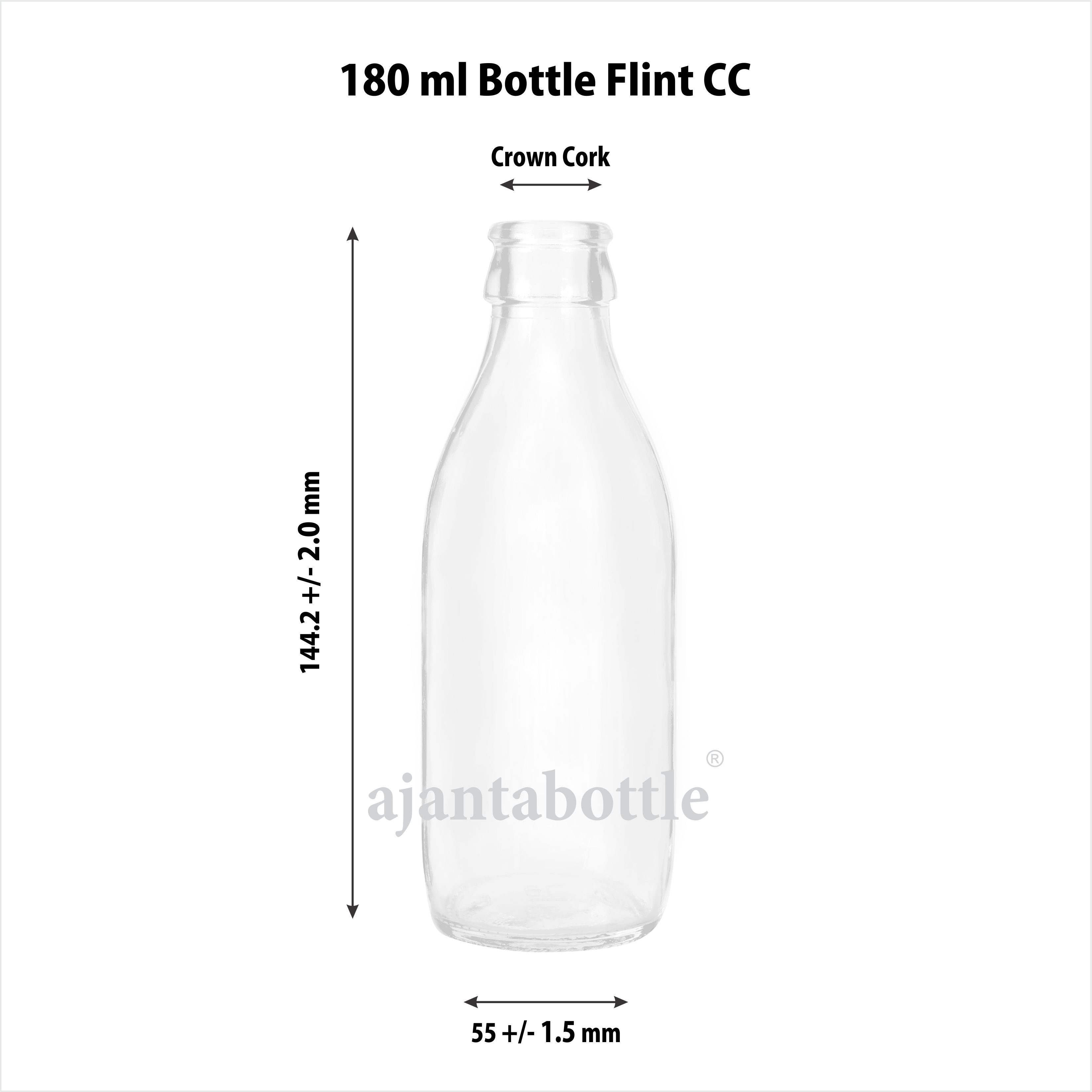Download 180 Ml Juice Flavoured Milk Glass Bottle Cc Neck Ajantabottle